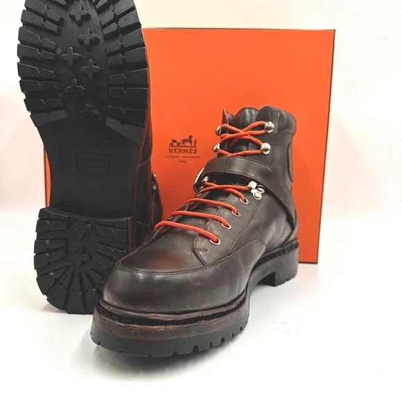 HERMES Winter Boots Men’s US SZ 9.5 - Picture 6 of 16